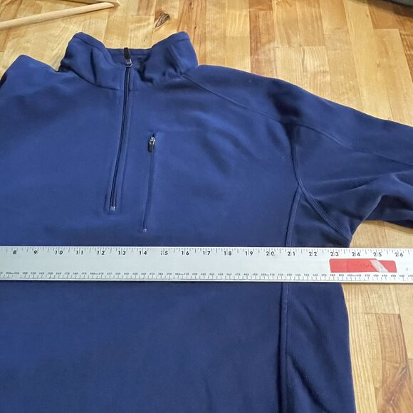L.L. Bean Fleece Sweater 1/4 Zip Long Sleeve Pullover Mens‎ Large EUC - Picture 9 of 11